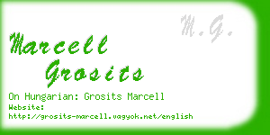 marcell grosits business card